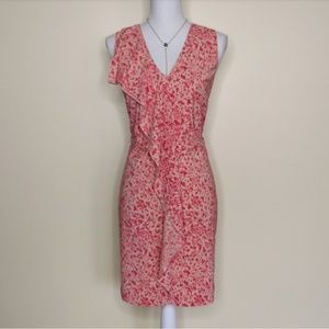 Ann Taylor pink ruffle dress